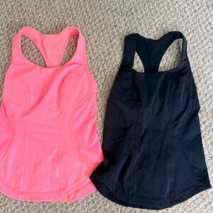 Lululemon Tank Bundle - Black and Neon